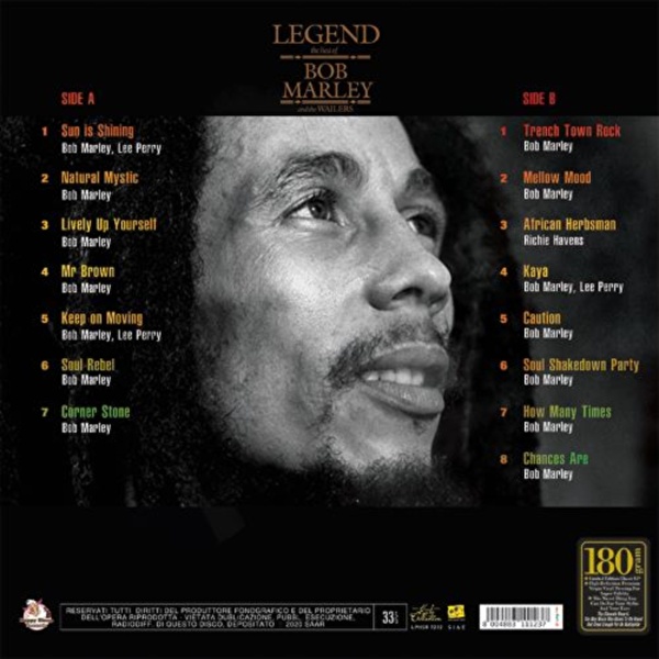 Bob Marley & The Wailers - Legend The Best Of (Yeşil Plak)